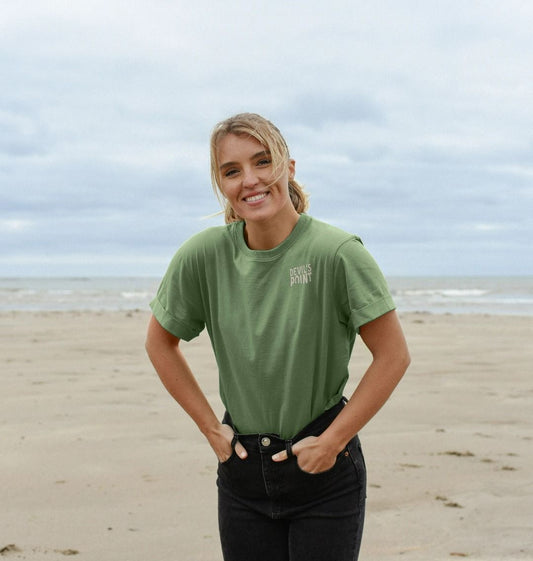 Women's Devil's Point Tee in Sage Green